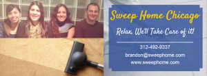 Cover photo for Sweep Home Chicago cleaning service Facebook cover page